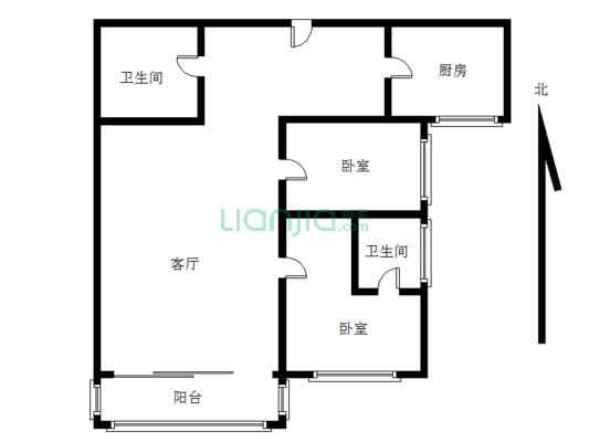 运达中央广场 2室2厅 南 北