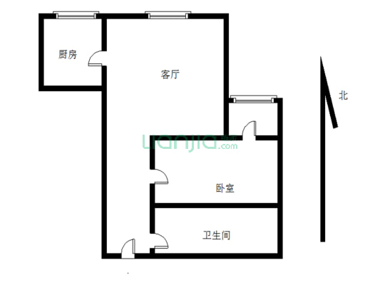 美寓明城 1室0厅 北