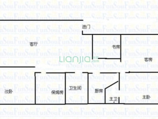 华盛家园 5室2厅 南