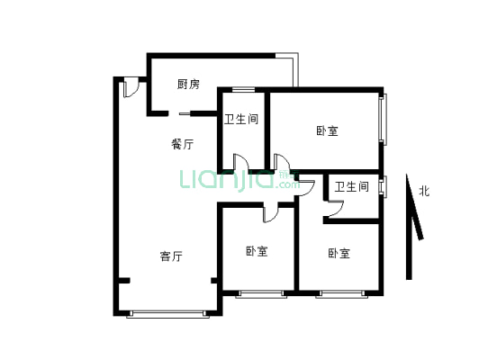 和泓梅溪四季 3室2厅 南