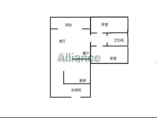 离2号线锦泰广场站700米 精装电梯三房 户型方正 南向