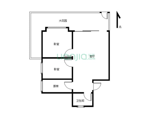 英豪花园 一楼带平台花园的  少有放盘的户型