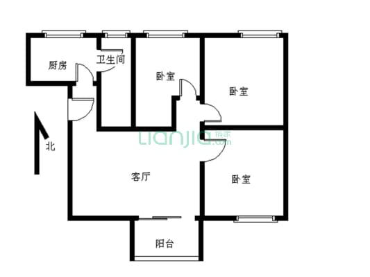 聚德花园 2000年后电梯楼 正规三房南向单位