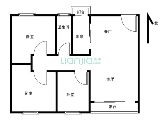 保利公园九里 3室2厅 北