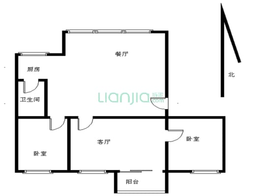 华康  南北四房  安静  户型方正