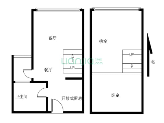 方圆月岛 高层大复式 可明火 少有放卖