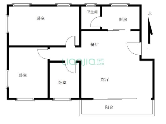 东秀园 3室2厅 南 北