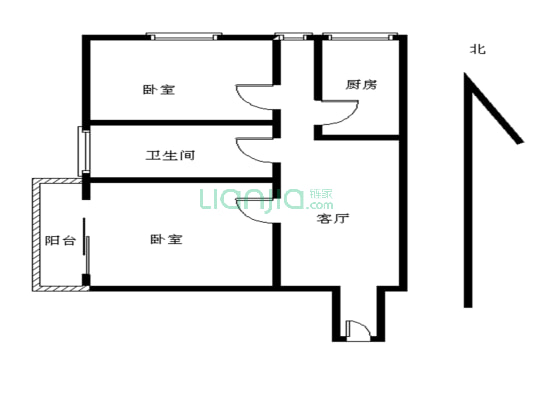 户型方正实用无遮挡，采光通风好