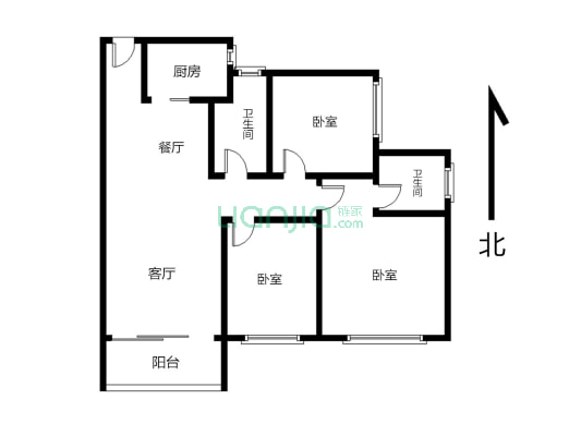 路劲天隽峰 3室1厅 南