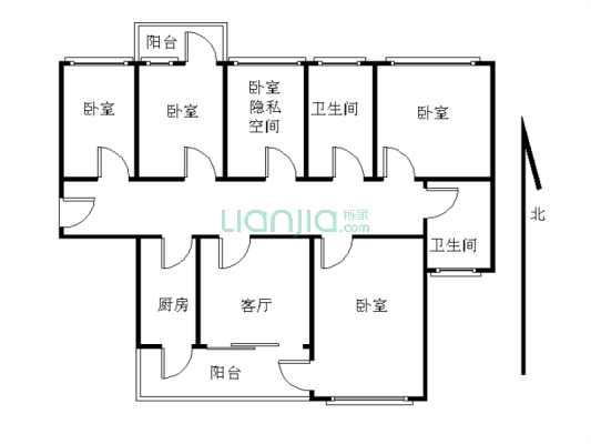 中信花园，大四房，看花园安静。