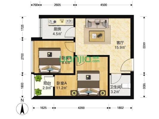 上梅林地铁口  近商场 天虹  户型方正 业主诚心出售