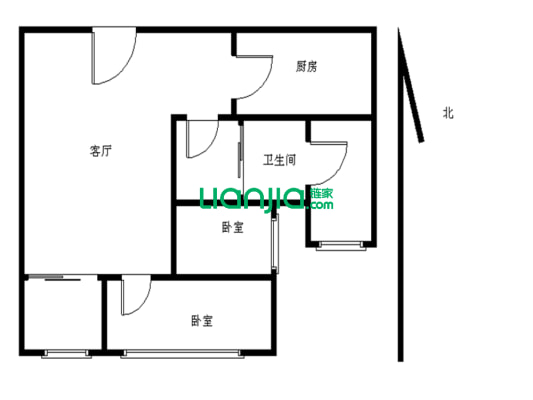 次新房自住2房，朝南精装修，家门口公园