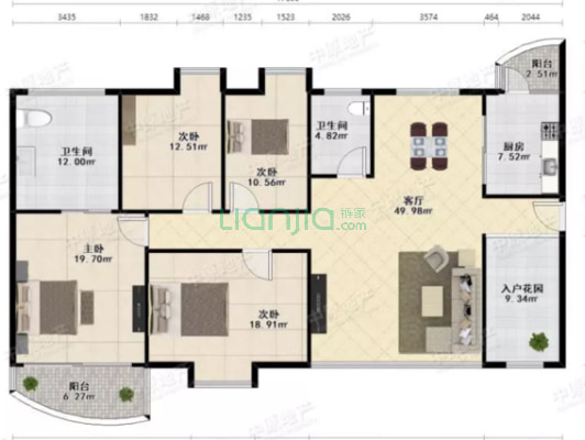 阳光带海滨城二期 4室2厅 2300万