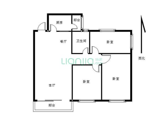 金叶茗苑 3室2厅 665万