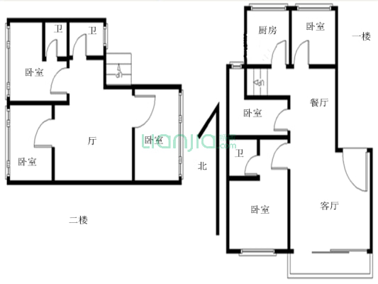 东方半岛花园A区 5室3厅 500万