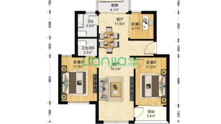 南油生活A区二手房实景图