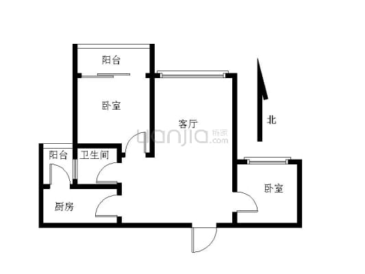 此房东北朝向 中高楼层看平峦山景视野宽阔 采光充足