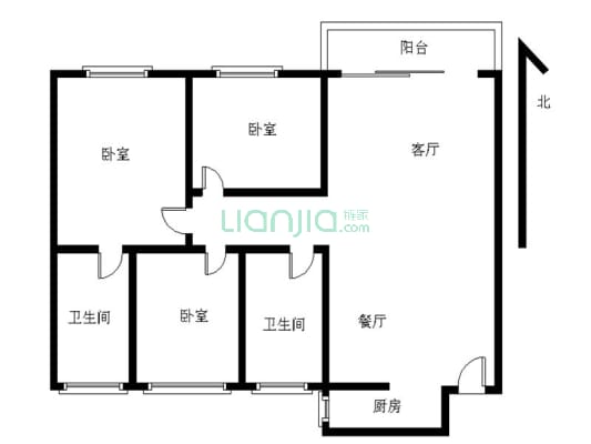 户型方正，格局透风采光好，楼栋位置佳