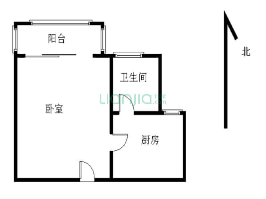 陶然居 1室0厅 北