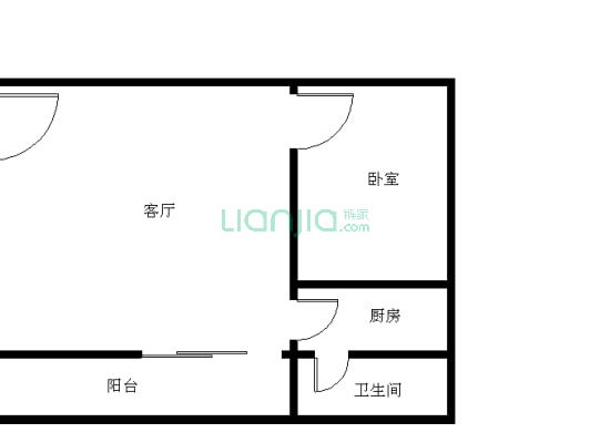 正规一居室，北向大阳台，看房方便。