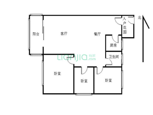 户型方正 标准的三房 价格有优势 业主诚心出售