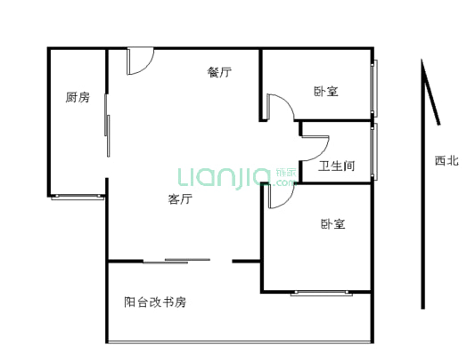 和亨中心广场 3室1厅 260万