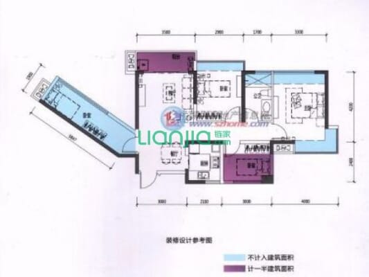 华盛观荟，精装四房，户型实用，满两年