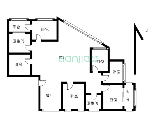 莲花山下 景洲大厦 大户型 采光好 空气清新