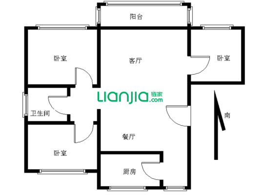 方正三房，朝南，采光好，旁边是梅景地铁站！