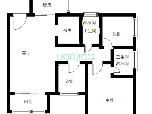 星河传奇 89平四房 看花园 位置安静 满五唯一