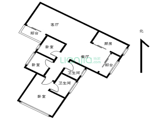 三房二卫，户型方正，品牌开发，品牌管理