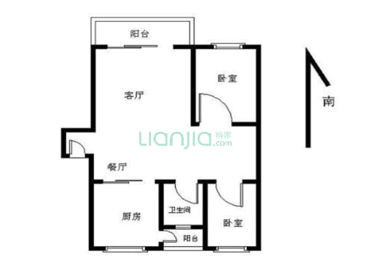 泰然广场 2室1厅 650万