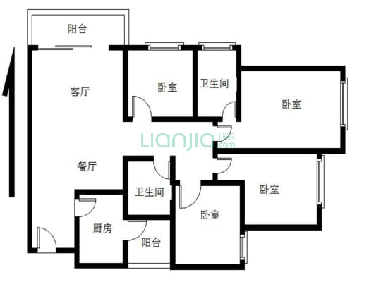 红本在手朝南看山景4房，位置安静，采光通风佳！