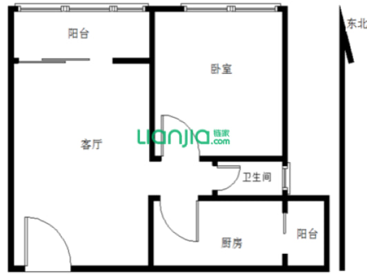 君成雍和园 2室2厅 东南