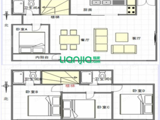 精装修交房 业主诚心卖 采光好 户型方正