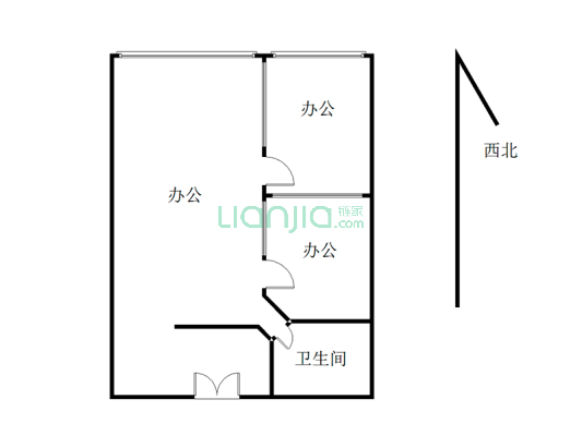 财富广场 小户型方正 西向近观深南大道风景大街