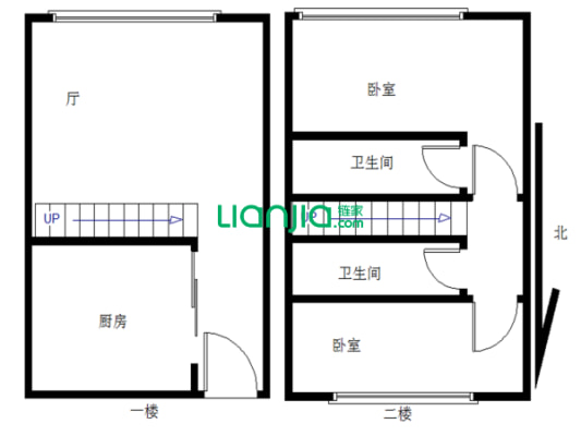 迎晖公寓 2室1厅 东南