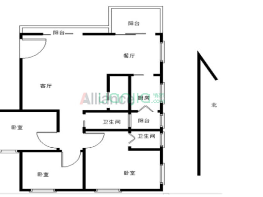 万科四季花城 情景洋房 低层三房 无抵押 户型方正