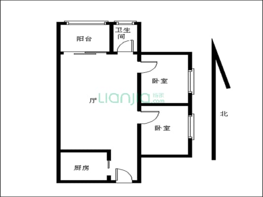 黄岐一城电梯高层户型好光线充足通风舒适大两房在售。