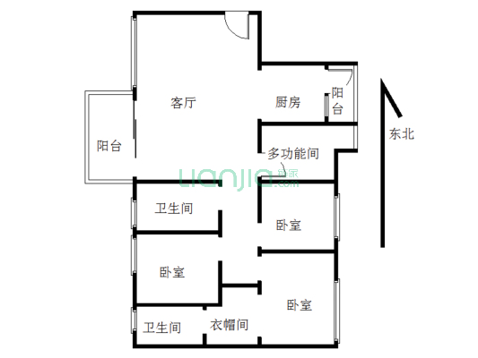 保利中环三期第五大道 4室2厅 东南