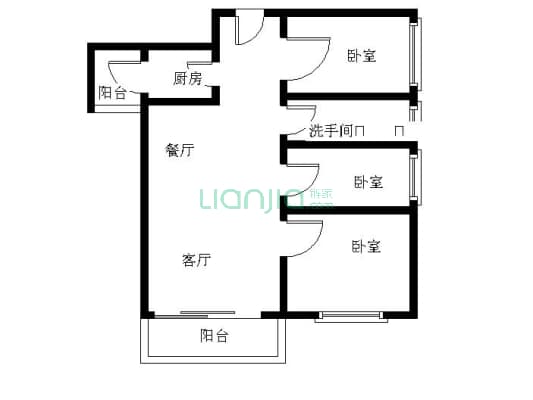 中海繁华里（中海锦苑）89方3房两厅