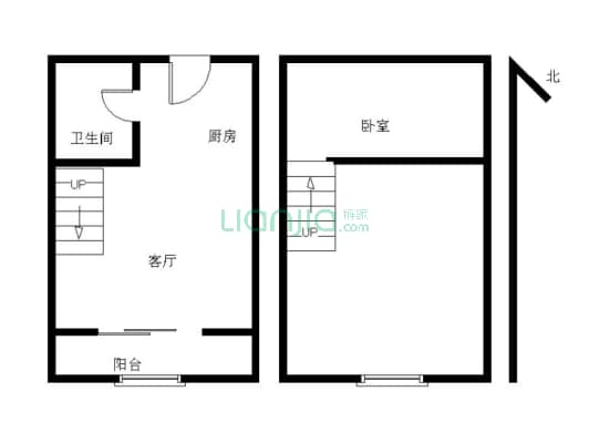 万科金域中央 1室1厅 南