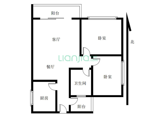 江南豪苑 小两房端正阳光户型 在线出售