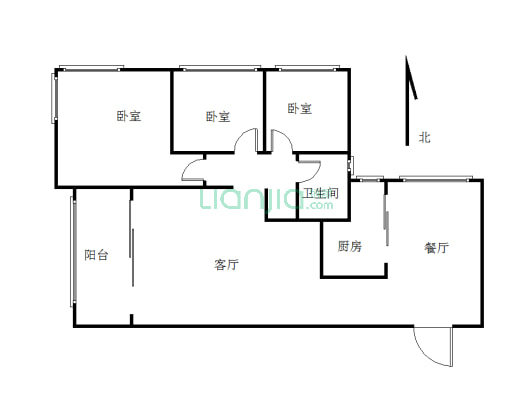 金沙世纪城 3室2厅 南