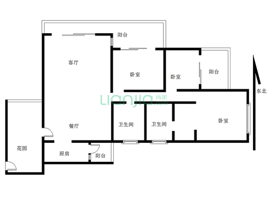 满五税少   精装修没住过人  小区中间位子前后看花园