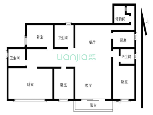 此房户型方正，动静分离格局好，居住舒适。中间楼层