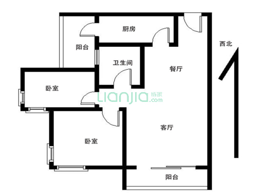 汇景精装两房 户型方正 生活配套方便 幸福指数高