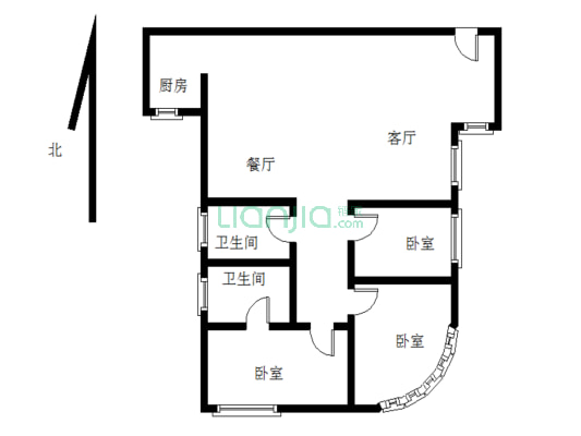 华富广场，电梯房格局方正3房，看房有匙，诚心出售。