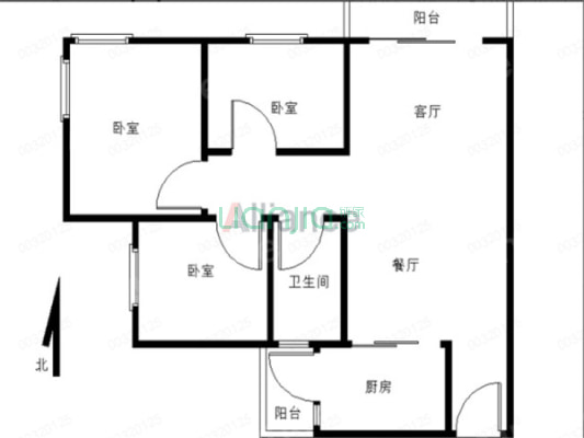 方正大三房，大阳台，业主诚心出售；