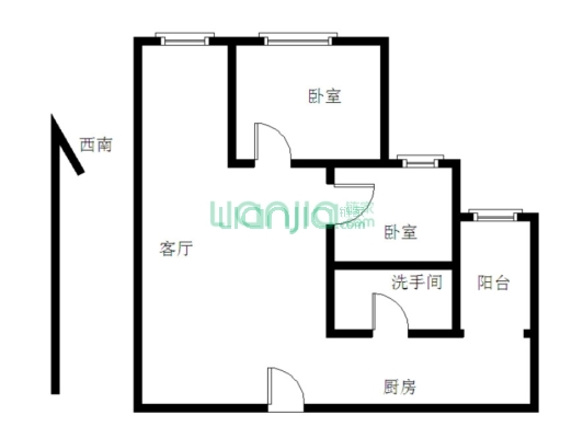 财津2房，户型格局方正，朝向采光通风好，业主诚意卖